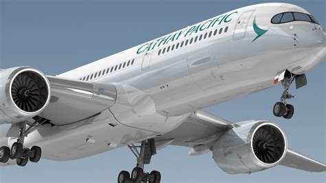 Airbus A350 900 Cathay Pacific 3d Model Turbosquid 1967096