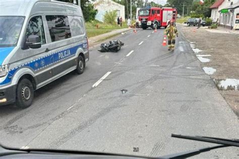 Śmiertelny wypadek na ul Poznańskiej w Gorzowie Kierowca skutera