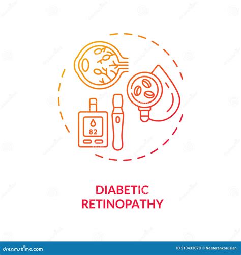 Diabetic Retinopathy Concept Icon Vector Illustration 213433078