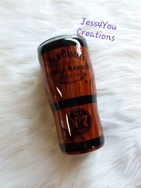 Wood Grain Jack Daniels Tumbler Stainless Steel Tumbler Woodgrain Tumbler Jack Daniels Wood