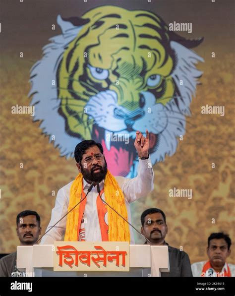 MUMBAI INDIA OCTOBER 5 Maharashtra Chief Minister Eknath Shinde