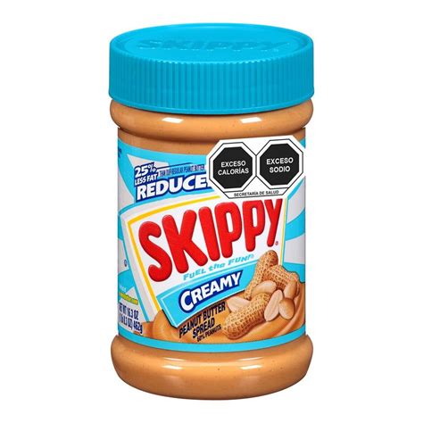 Crema De Cacahuate Skippy Cremosa Reducida En Grasa 462 G Walmart