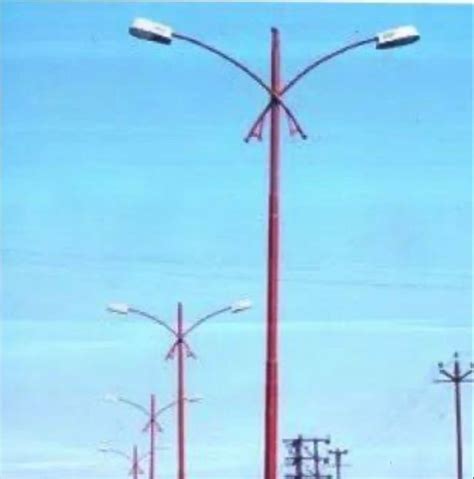 Dual Arm Double Arm Street Light Pole M At Rs Piece In Meerut