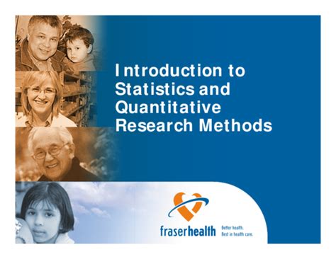 Pdf Introduction To Statistics And Quantitative Research Methods