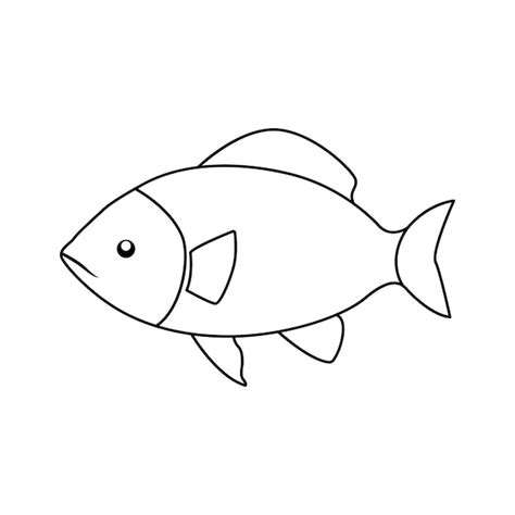 Premium Vector | Fish single line drawing vector illustration fish logo