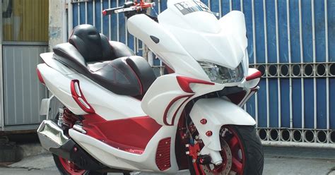 14 Modifikasi Motor Pcx Warna Merah Lengkap Trektrekku44