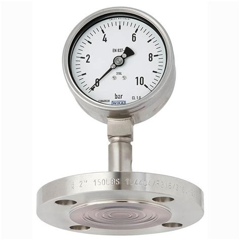 WIKA Pressure Gauge Per EN 837 1 With Mounted Diaphragm Seal DSS27M