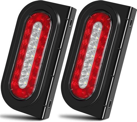 Amazon Partsam Red Cargo Carrier Led Lights Kit Pcs Inch Oval