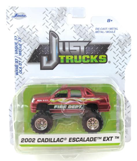 Jada Just Trucks Wave 37 Red Fire Dept 2002 Cadillac Escalade EXT 1 64