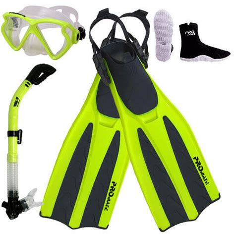 Promate Scuba Dive Gear Set Silicone Mask Dry Snorkel 5mm Zipper