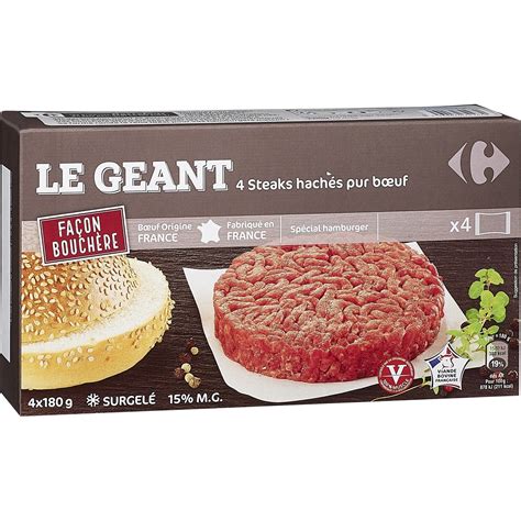 Steaks Hach S Le G Ant Fa On Bouch Re Mg Carrefour Les Steaks