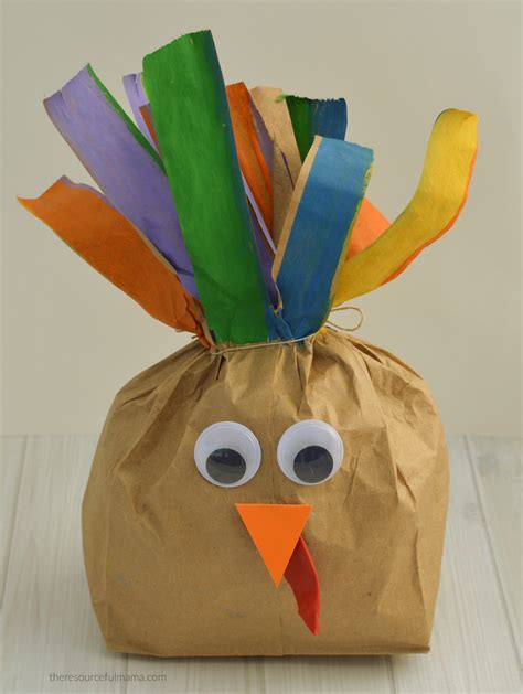 Brown Paper Bag Turkey Craft Paper Bag Turkey Craft Pattern Template
