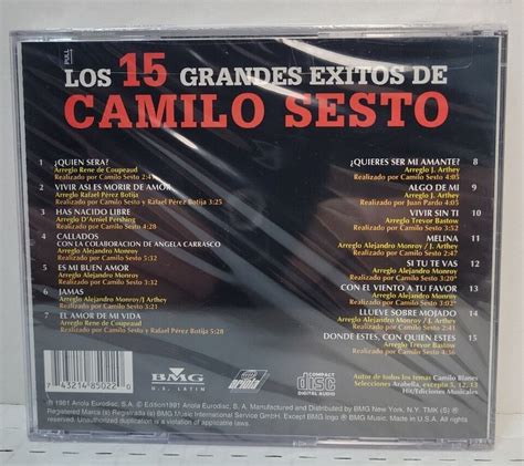 Camilo Sesto Los Grandes Exitos Cd New