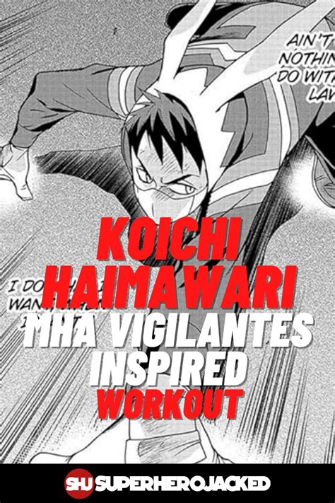 Koichi Haimawari Workout My Hero Academia Vigilantes Main Character