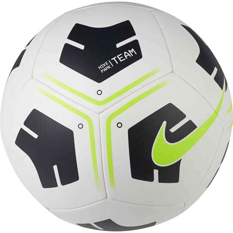 Nike Park Soccer Ball - White & Black with Volt - SoccerPro