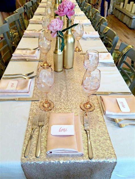 Pin By Lucy Campos On Mesa Principales Novios E Invitados Gold Sequin