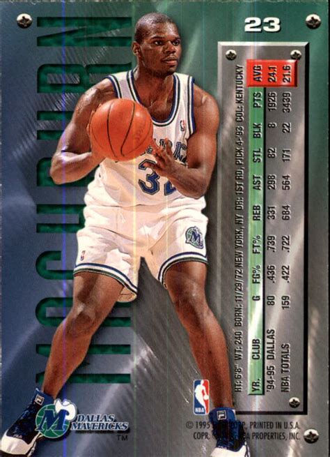 1995 96 Metal 23 Jamal Mashburn NM MT