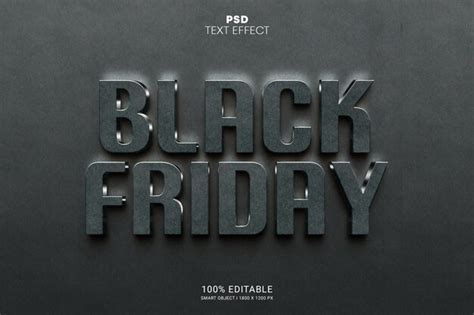 Premium Psd Black Friday Psd Editable Text Effect Design