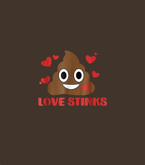 Love Stinks Valentines Day Poop Emoji Meme Poo Digital Art By Enricu Jebai