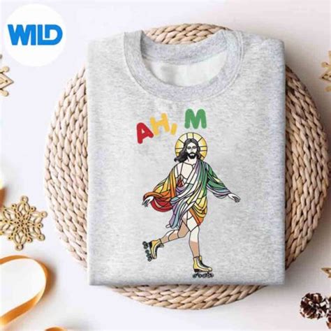 Lgbt Svg Ah Jesus Lgbt Gay Pride Rainbow Flag Christian Svg Wildsvg