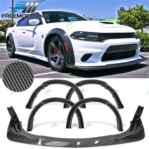 Fits Dodge Charger Widebody Style Front Bumper Lip Fender