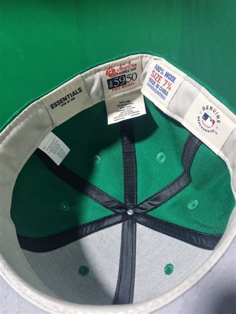 New Era 59FIFTY Fear Of God Essential Dark Green Fitted Cap On Carousell