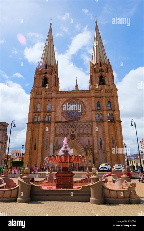 The San José Obrero parish, built in the neogothic style, in Arandas, Jalisco, Mexico Stock ...