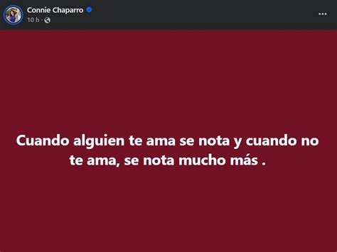 Connie Chaparro Niega Separación De Sergio Galliani Y Aclara Su Mensaje De Desamor “estamos