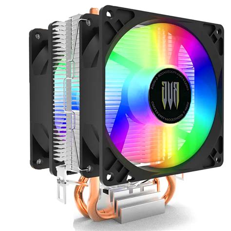 Air Cooler Processador Duplo Pc Cpu Rgb Intel Amd Xeon Universal