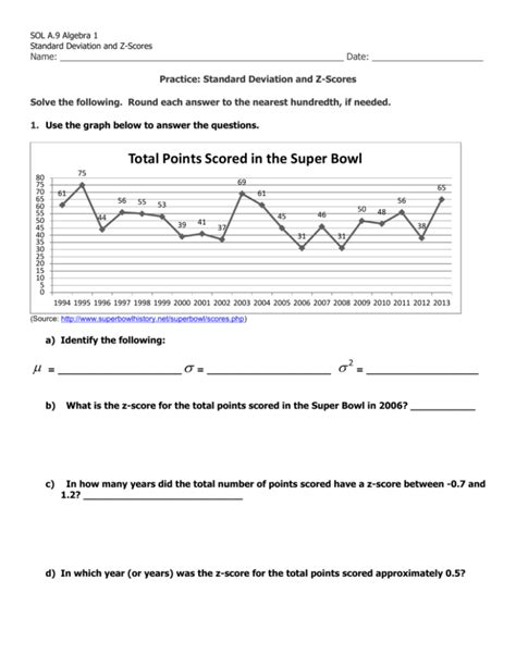 Standard Deviation Worksheet With Answers Pdf — Db