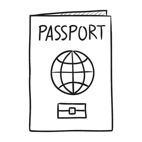 Premium Vector Passport Hand Drawn Vector Illustration