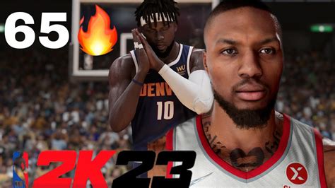 Nba 2k23 Mycareer 3 Elite Jumpshot Another 65 Point Game Youtube