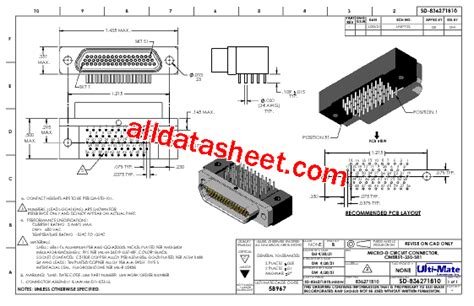 836271810 Datasheet PDF Ulti Mate Connector Inc