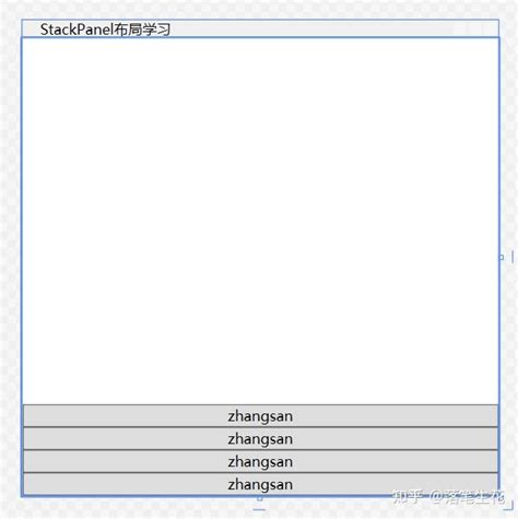 Wpf布局控件之stackpanel布局 知乎