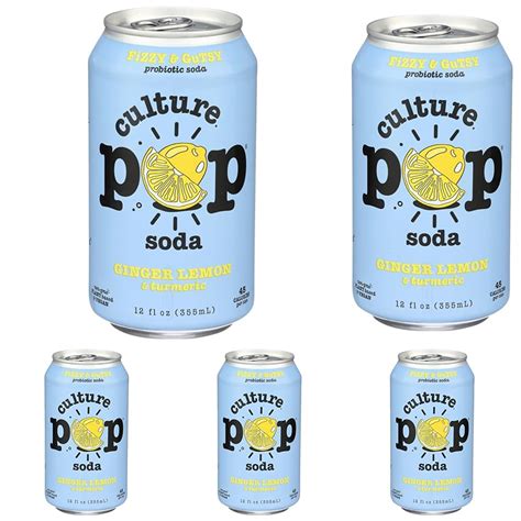 Amazon Culture Pop Soda Ginger Lemon Soda Fz Pack Of