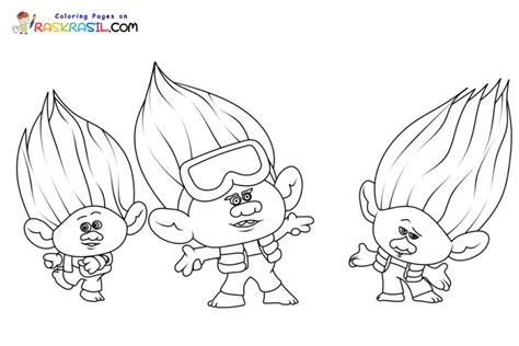 Coloriage Les Trolls Imprimer