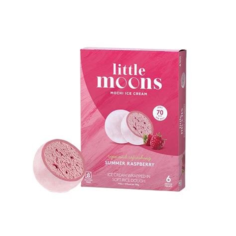 Little Moons Mochi Raspberry Ice Cream 192g - Handheld Ice Creams - Ice ...