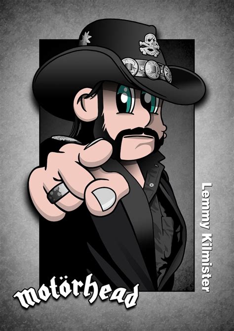 Motorhead Lemmy Kilmister Heavy Metal Hard Rock Cartoon Rock