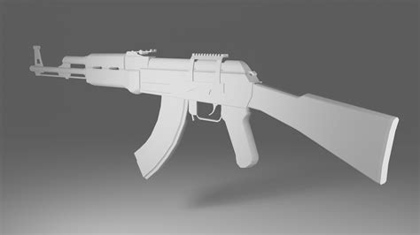 Ak 47 3d Model Turbosquid 1978056