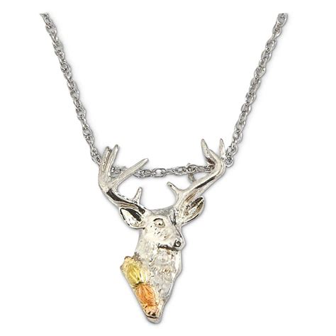 Landstrom S Black Hills Gold Deer Head Necklace 616697 Jewelry At