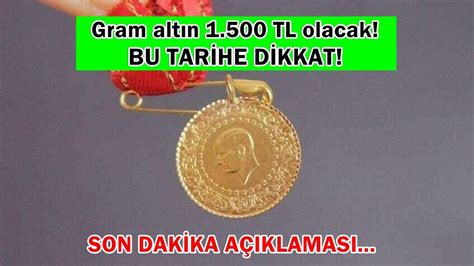 Gram altın 1500 TL olacak diyen uzman isim net tarihi hemen açıkladı