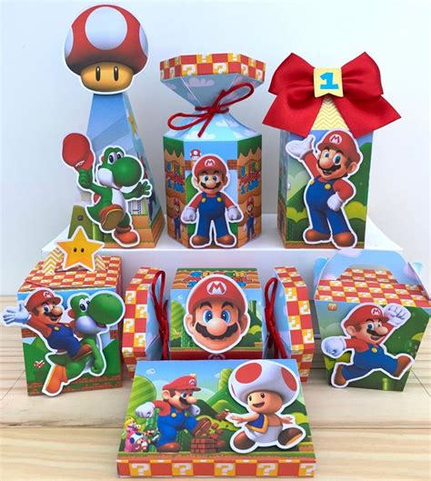 Kit Lembrancinhas Caixas Personalizadas Mario Bros Elo