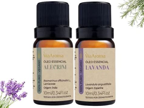 Kit De 2 Aceites Esenciales Via Aroma Lavanda Y Romero 10 Ml