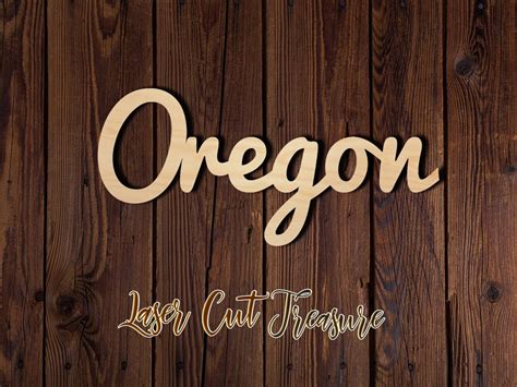 Oregon Wood Sign Unfinished Laser Cut Wood Shape 18 Baltic Birch