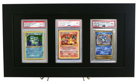 Pokemon Card Framed Display For Psa Graded Pokemon Cards Etsy