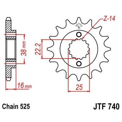 Pignon Jt Sprockets Acier Pas Dents Pour Ducati