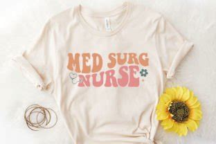 Med Surg Nurse SVG PNG Retro Nursing Graphic By Premium Digital Files