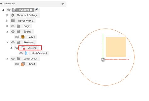 如何在Fusion 360中编辑完全受约束的锁定网格截面草图