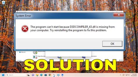 How To Fix D Dcompiler Dll Missing Error Windows Gta V Youtube