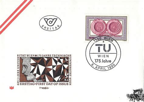 Sterreich Fdc S Jahre Universit T Wien Jahre